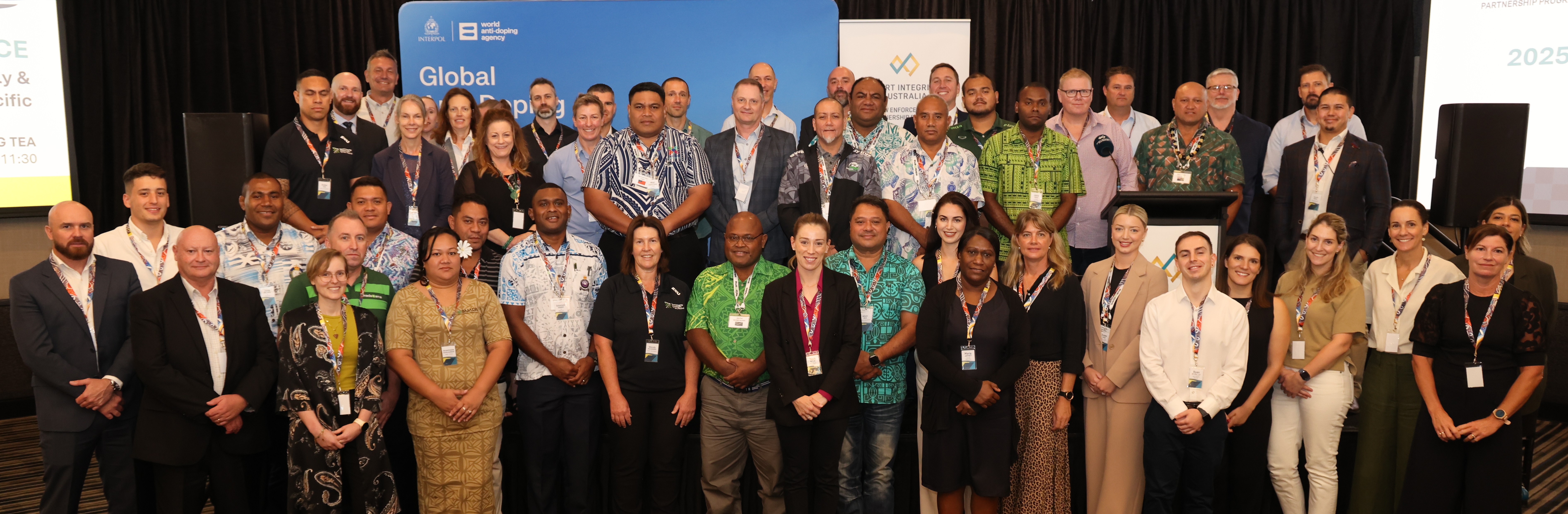 Group photo of attendees at the Law Enforcement Conference